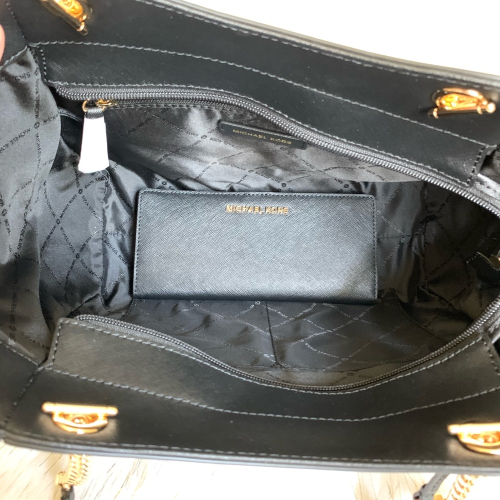 Michael Kors JETSET CHAIN SHOULDER BAG W/WALLET - Picture 6 of 8
